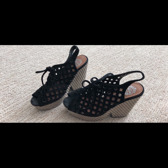 Jeffrey Campbell suede wedge - Picture 1 of 5